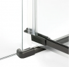 NEW TRENDY Kabina prysznicowa 90x80x200 Avexa Gunmetal Brushed pojedyncze drzwi EXK-3325/EXK-3355